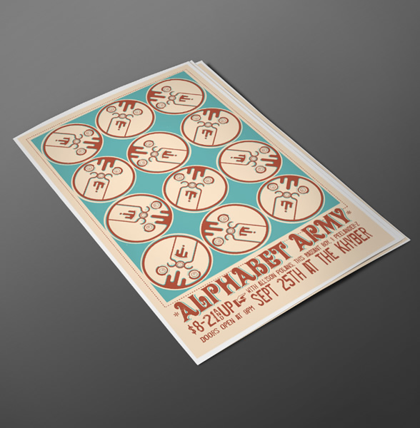 Alphabet Army Poster